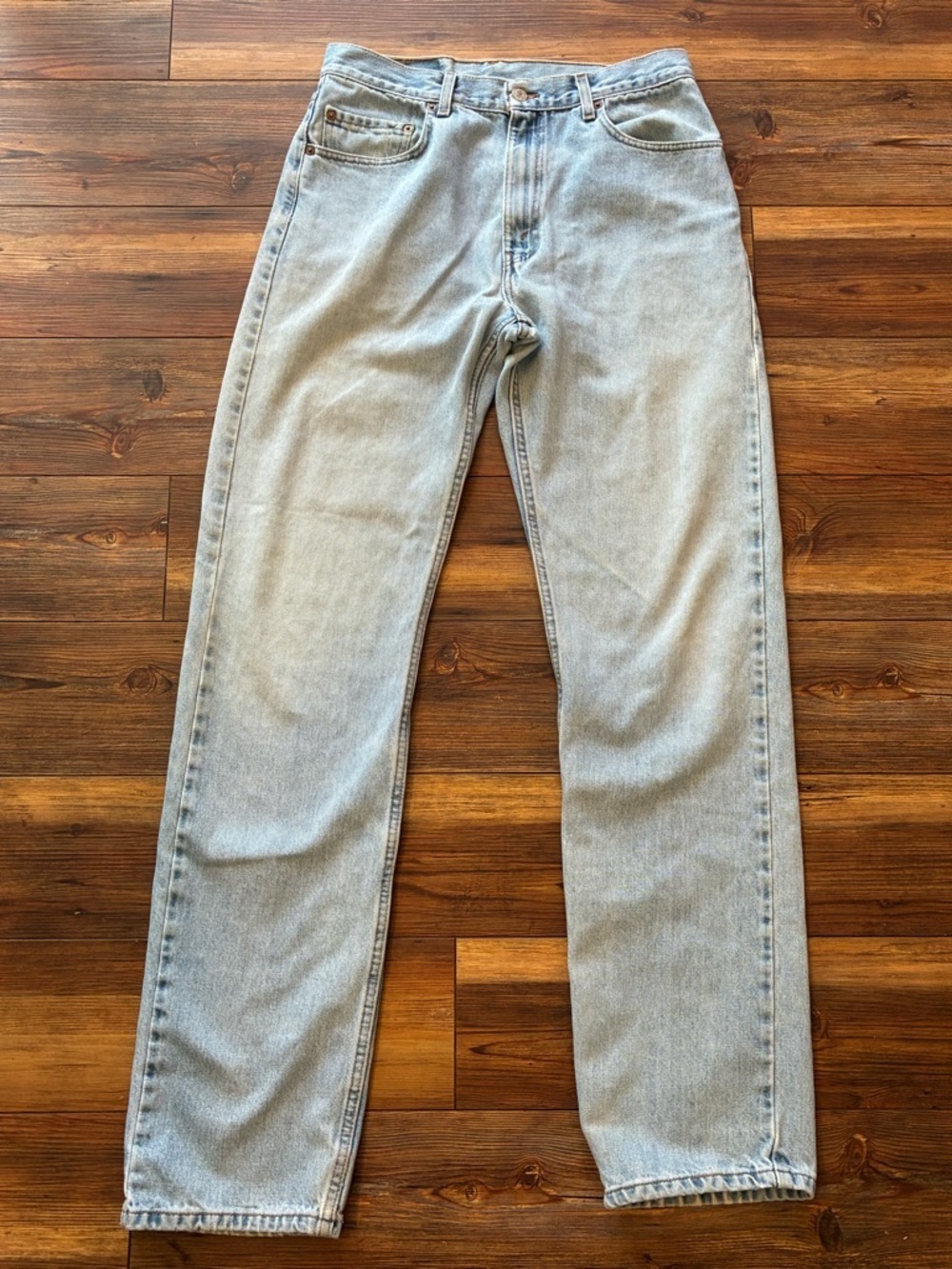 Vintage Levi’s 505 Jeans 34x36 Light Wash Faded Distressed Straight Leg Y2K - Picture 3 of 14